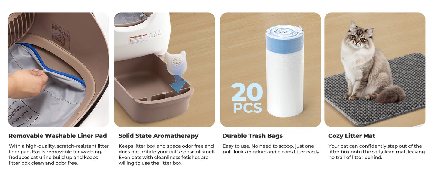 Lunapurr Self Cleaning Automatic Cat Litter Box With App Control