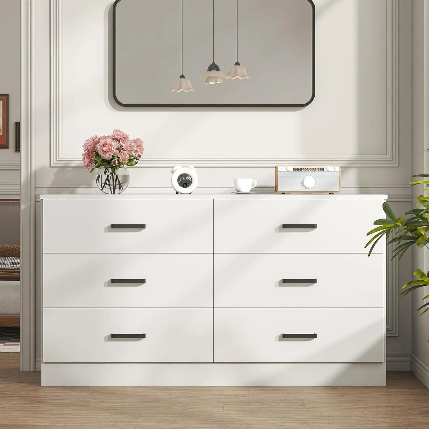 Six Drawer Dresser For Bedroom Modern Chest