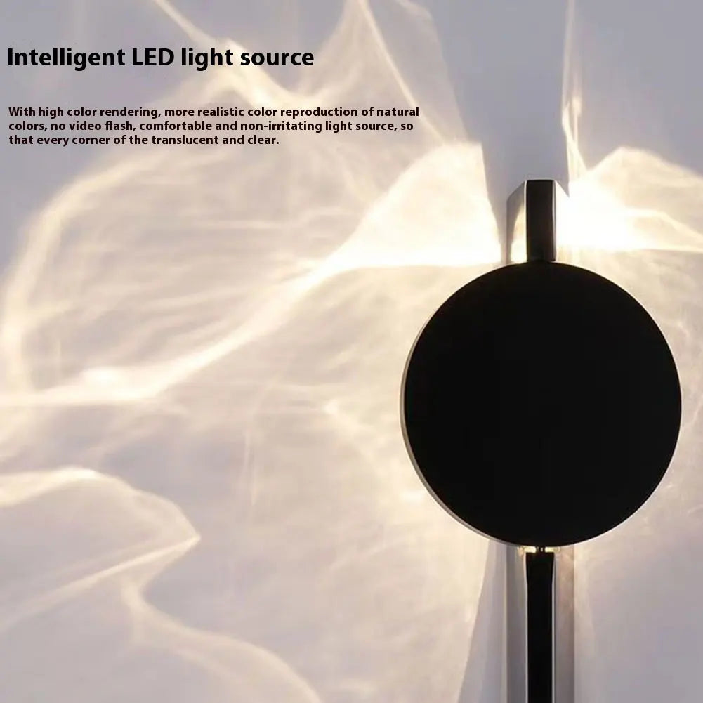 LED Corrugated Wall Lamp Rotatable Water Ripple Wall Light