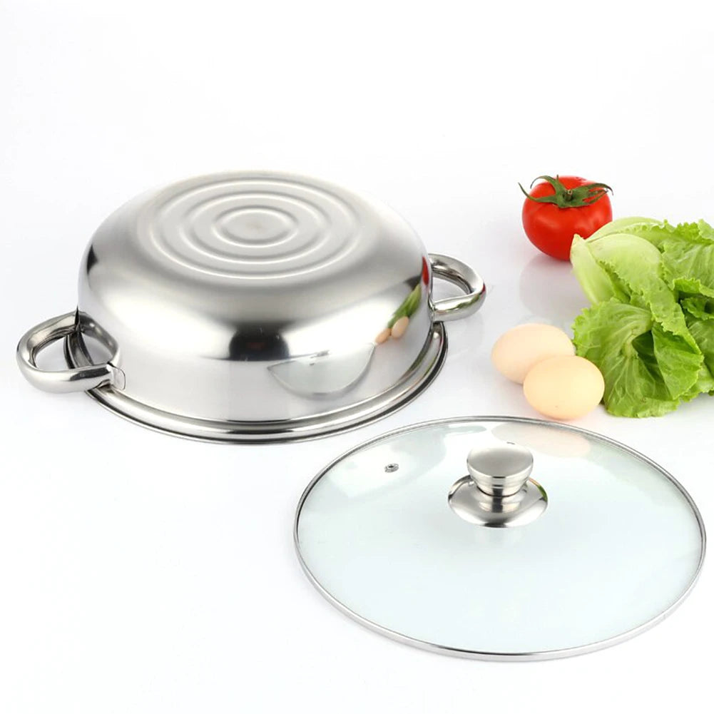 Three-Tier Stainless Steel Food Steamer Pot For Cooking Vegetables