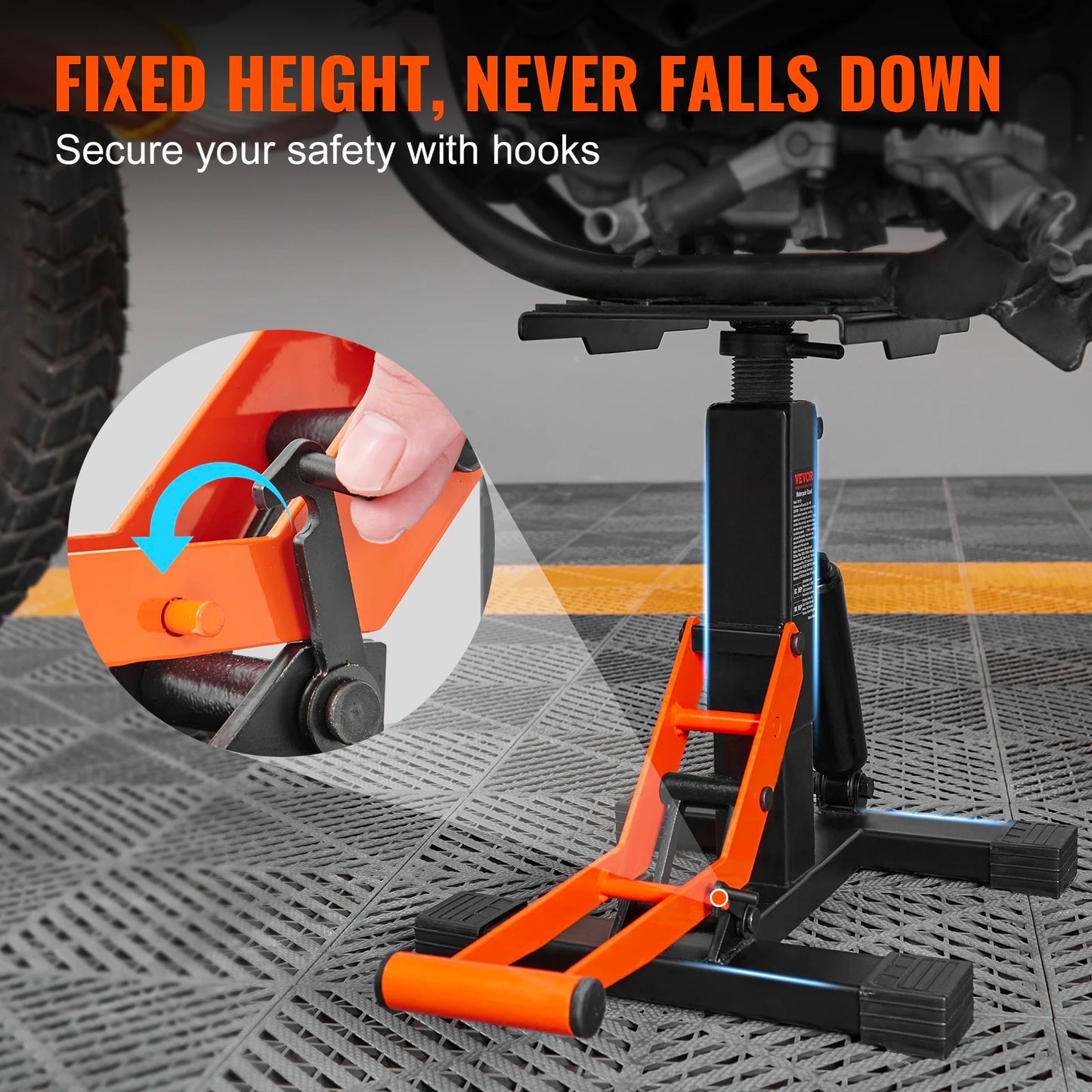 SucceBuy Motorcycle Jack Lift Stand 440lb Hydraulic Hoist