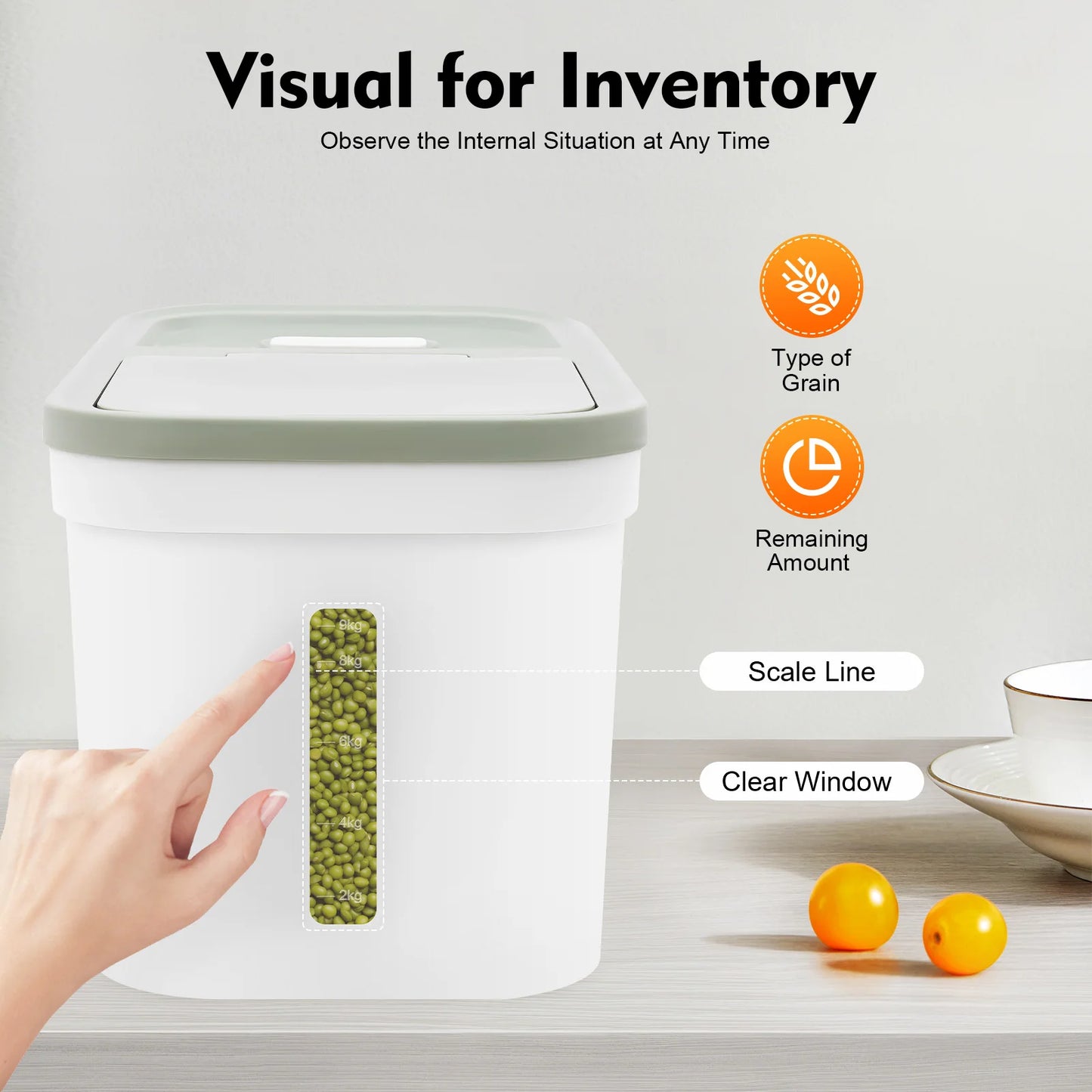 Airtight Food Storage Container Pantry Organizer