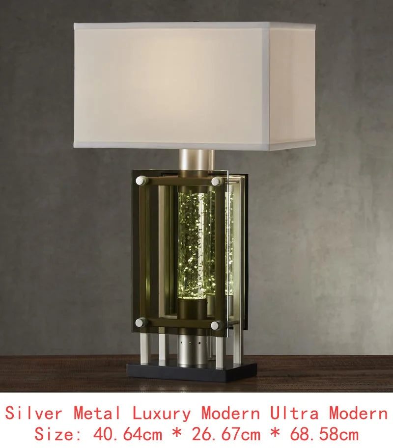 Water Dancing Light Table Lamp Nightstand Modern Finish