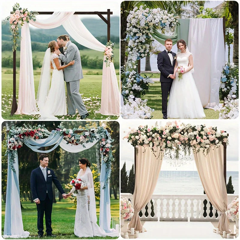 NONECN Wooden Wedding Arch Bracket Bohemian Decoration