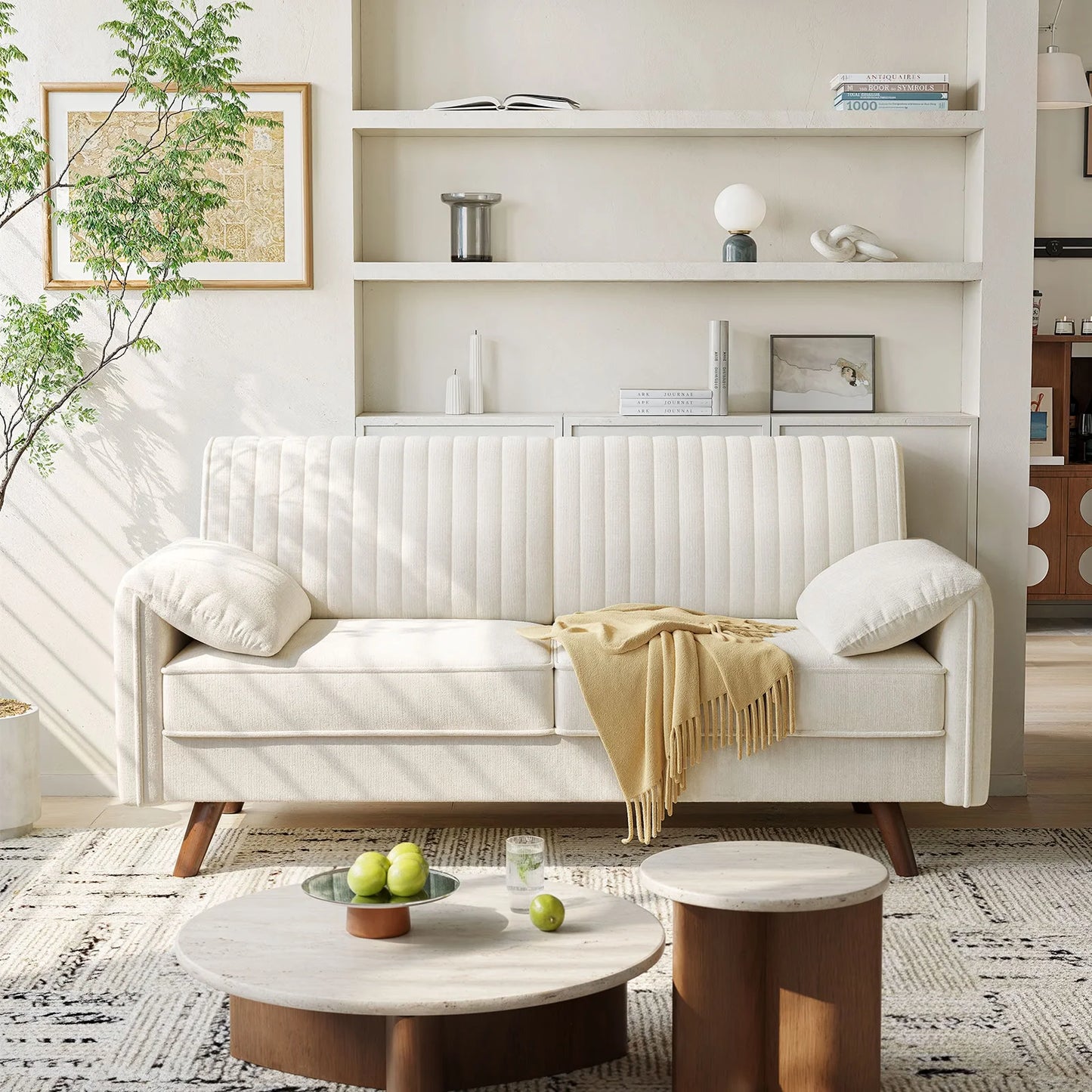Chenille Loveseat Sofa For Compact Living Spaces And Cozy Corners