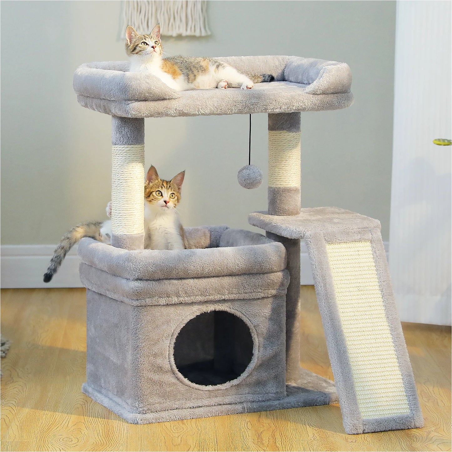 PAWZ Road Small Indoor Cat Tree With Sisal Scratching Post