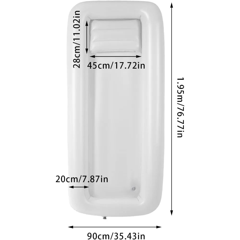 Bymaocar Medical Inflatable Bathtub With Electric Air Pump