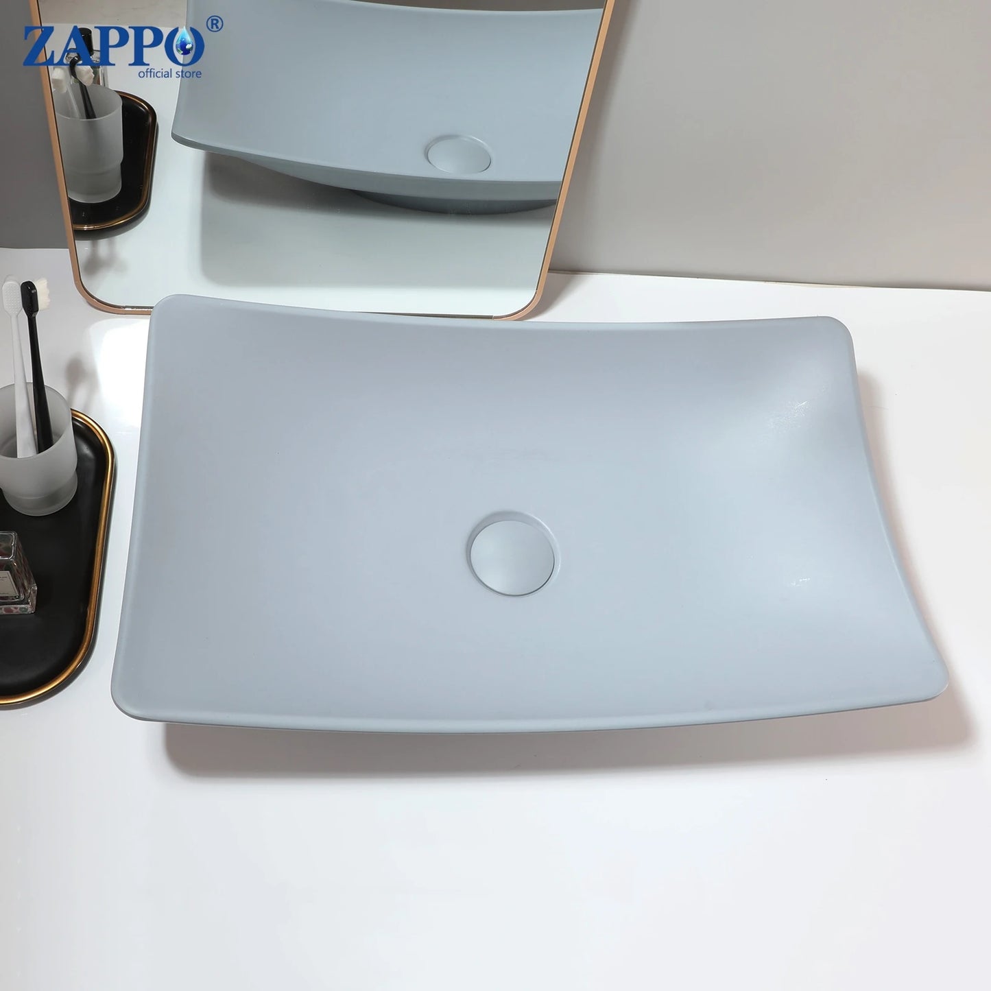 Torayvino Bathroom Vessel Sink Stone Resin Washbasin Above Counter