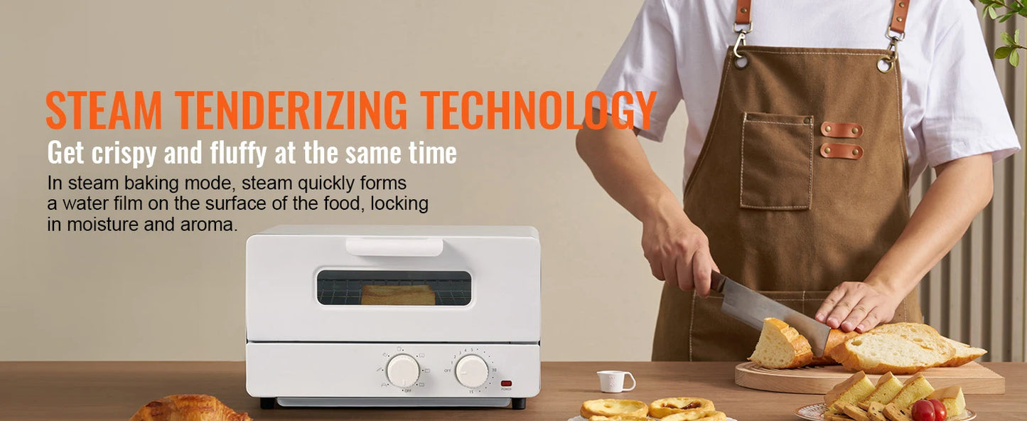 SucceBuy 5-In-1 Steam Oven Toaster Countertop Combo