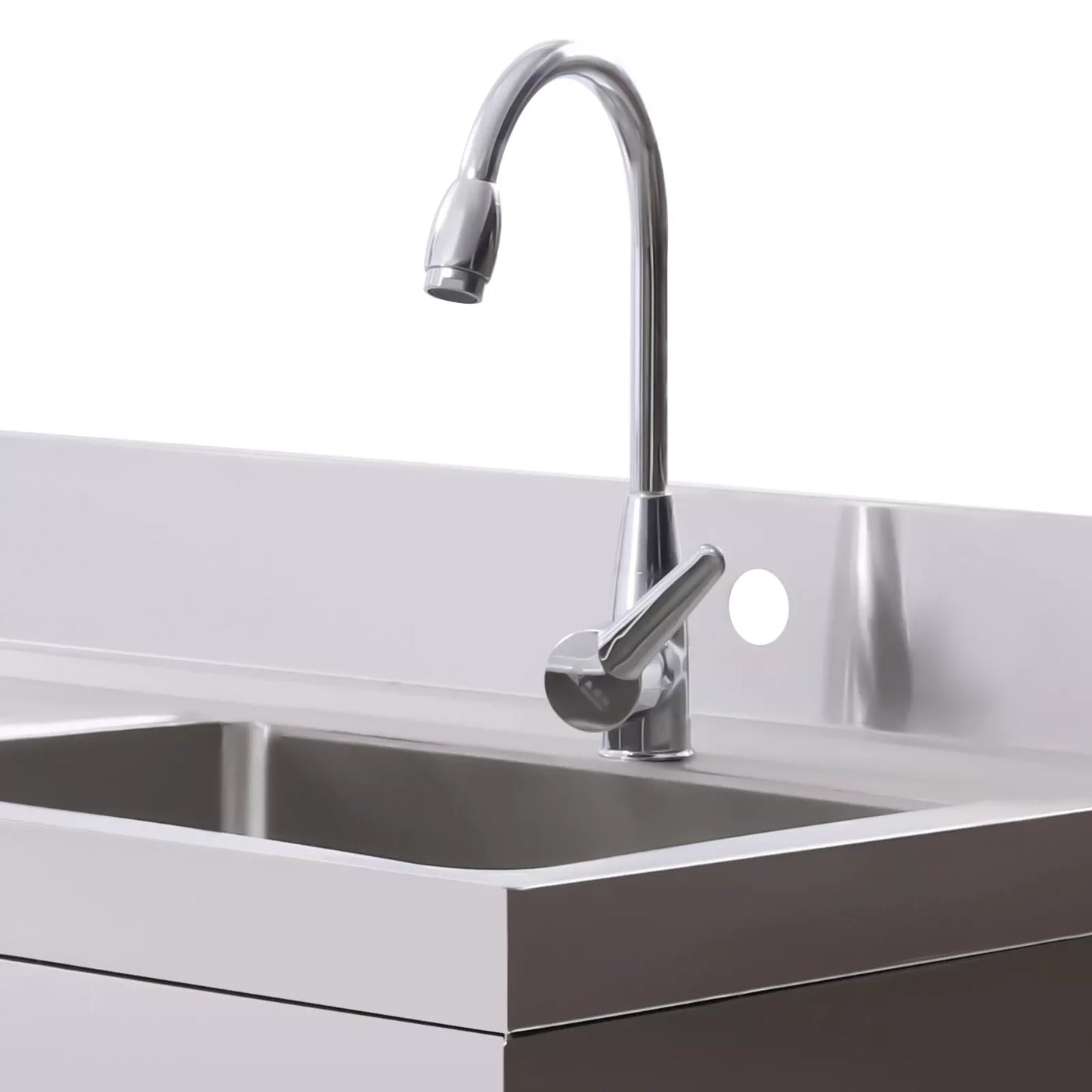 Bymaocar Stainless Steel Commercial Kitchen Sink With Faucet