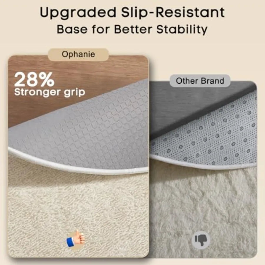 Ultra Soft Shag Area Rug For Living Room Modern Classic