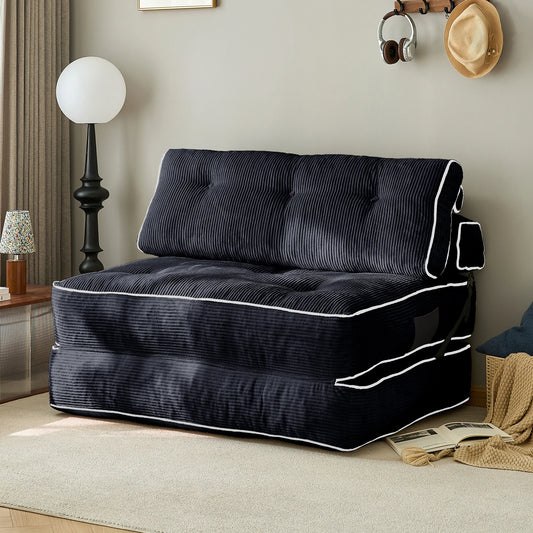 Corduroy High Back Lazy Sofa Chair