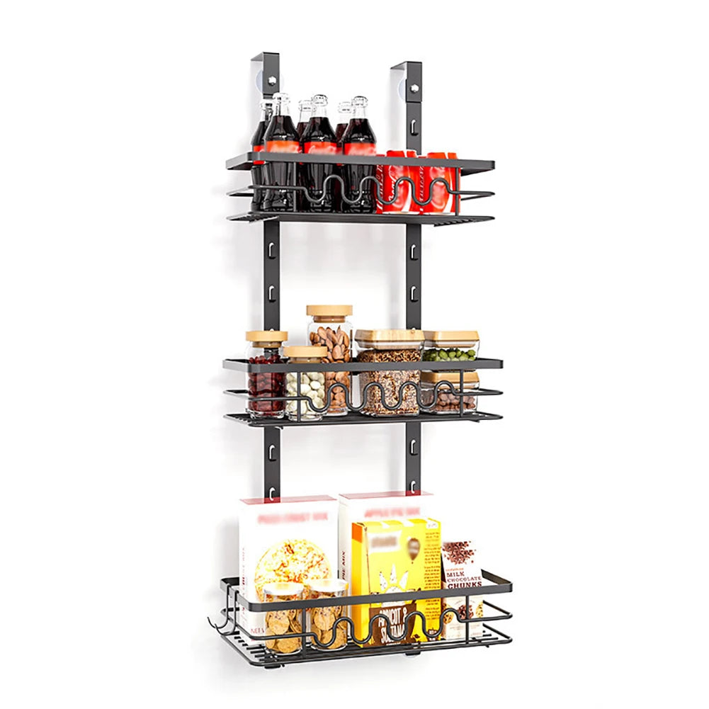 HobbyLane Over The Door Pantry Organizer Multi Tier Metal Rack