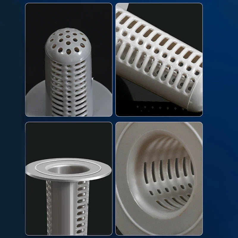 Houseeker Sink Drain Filter Hair Catcher 4 Pack Plastic