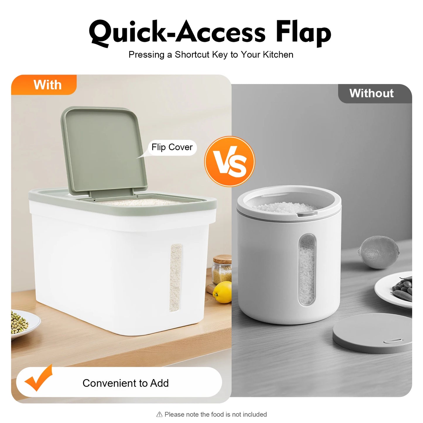 Airtight Food Storage Container Pantry Organizer