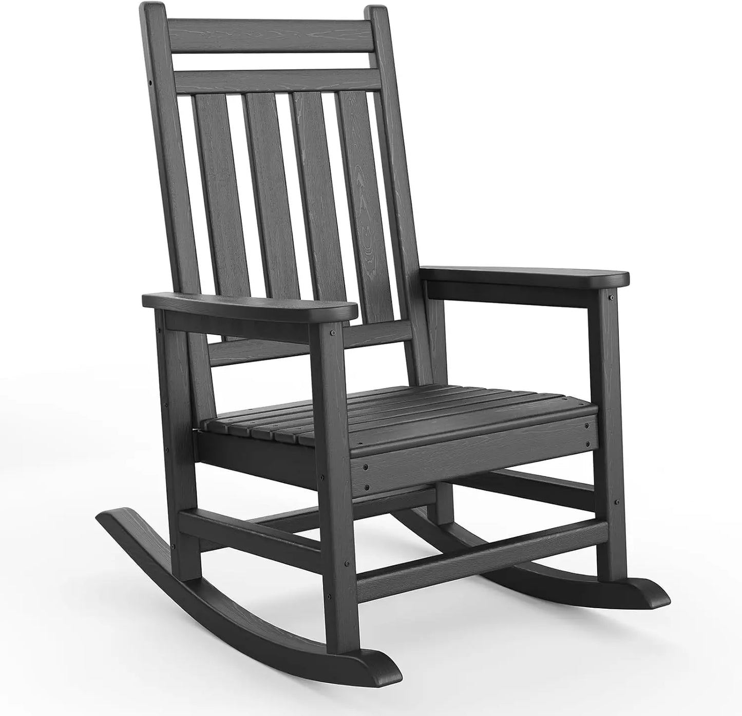 HobbyLane Outdoor All-Weather HDPE Ergonomic Rocking Chair for Adults Porch