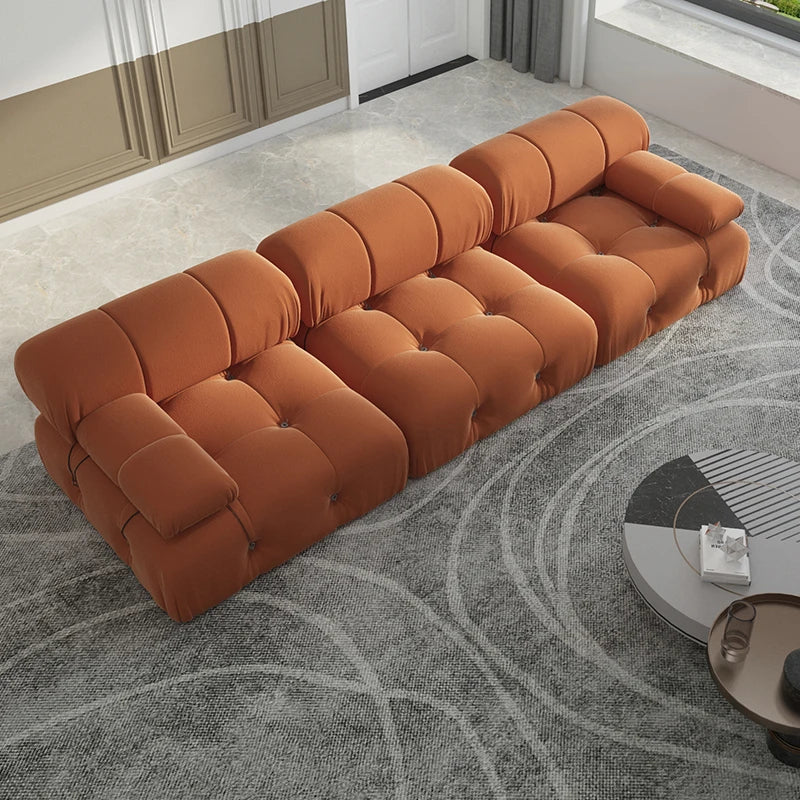 Sdorens Velvet Convertible Modular Sectional Sofa