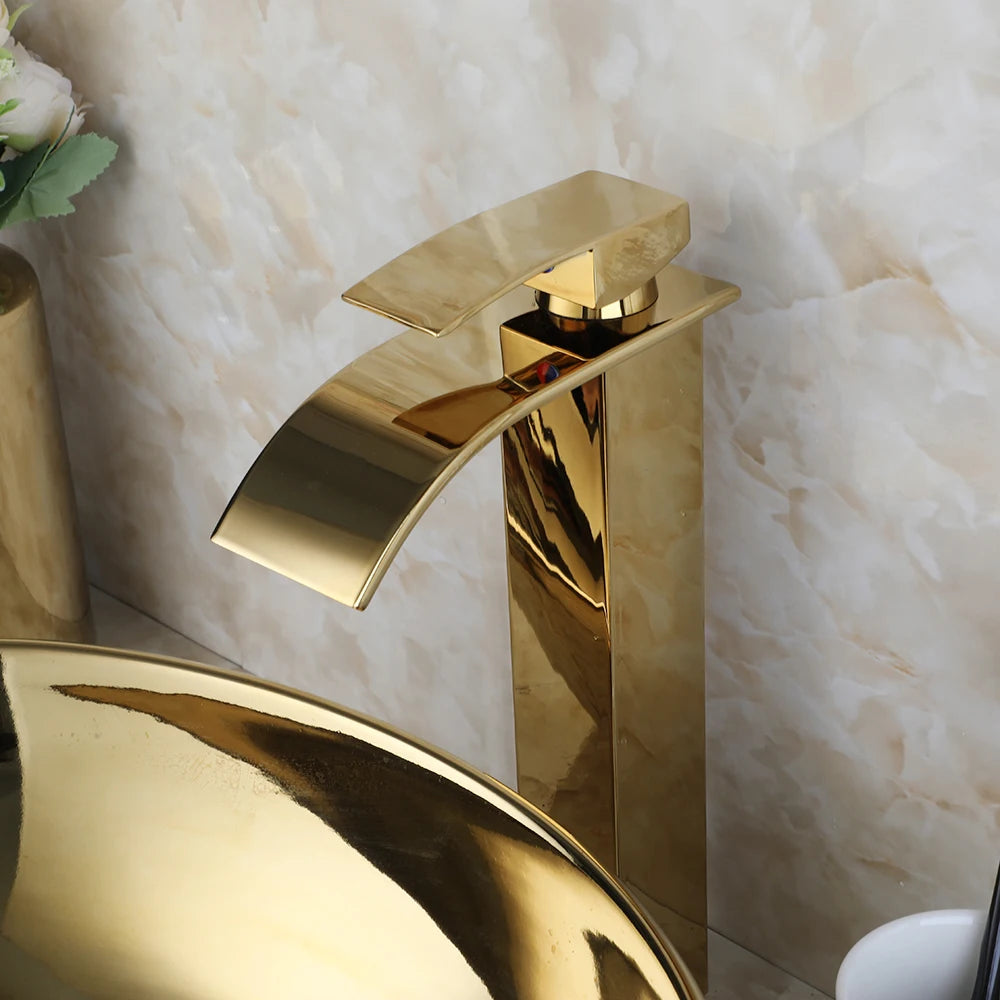 Torayvino Vessel Sink Ceramic Bathroom Set With Faucets And Drain