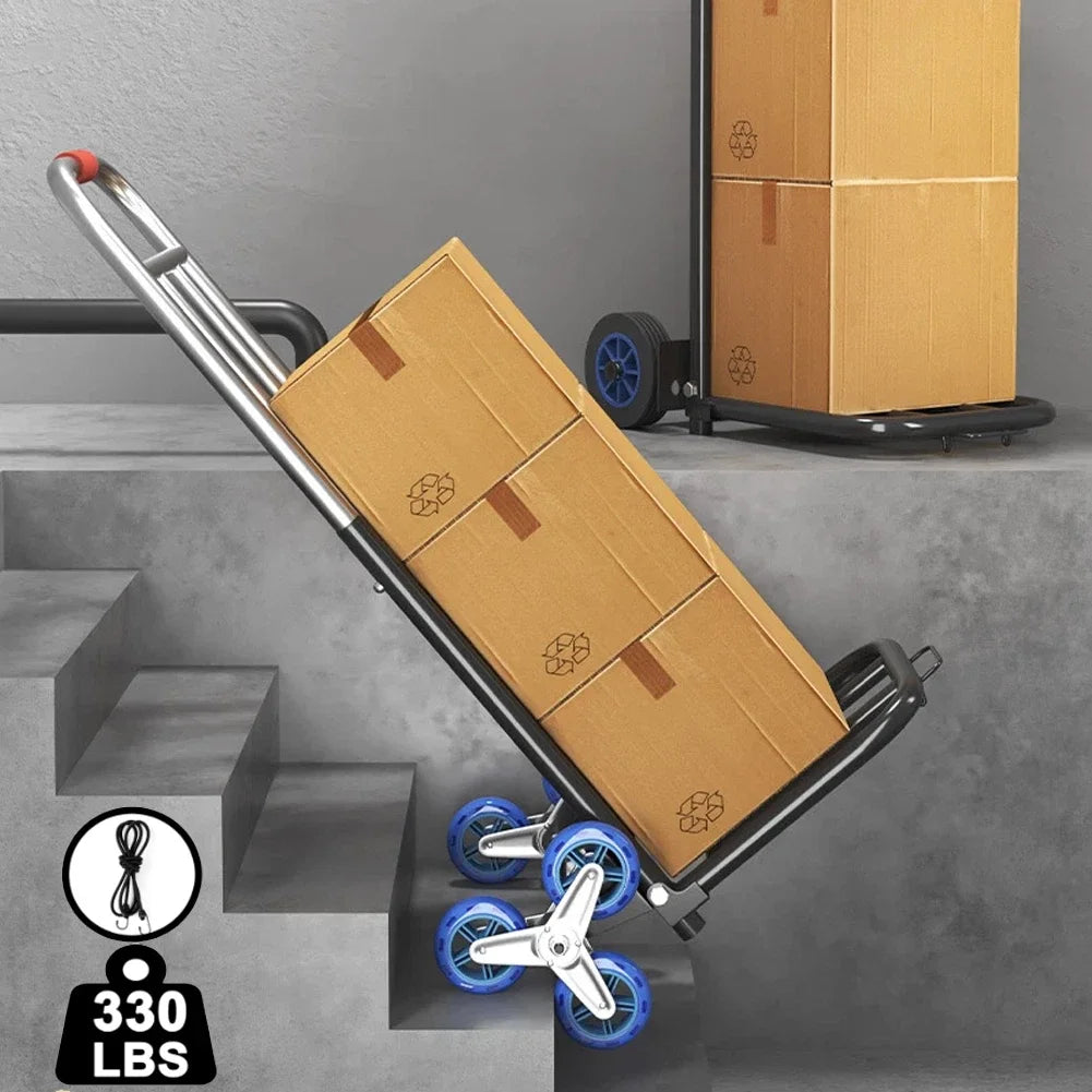 Portable Foldable Stair Climbing Hand Trolley For Heavy Loads