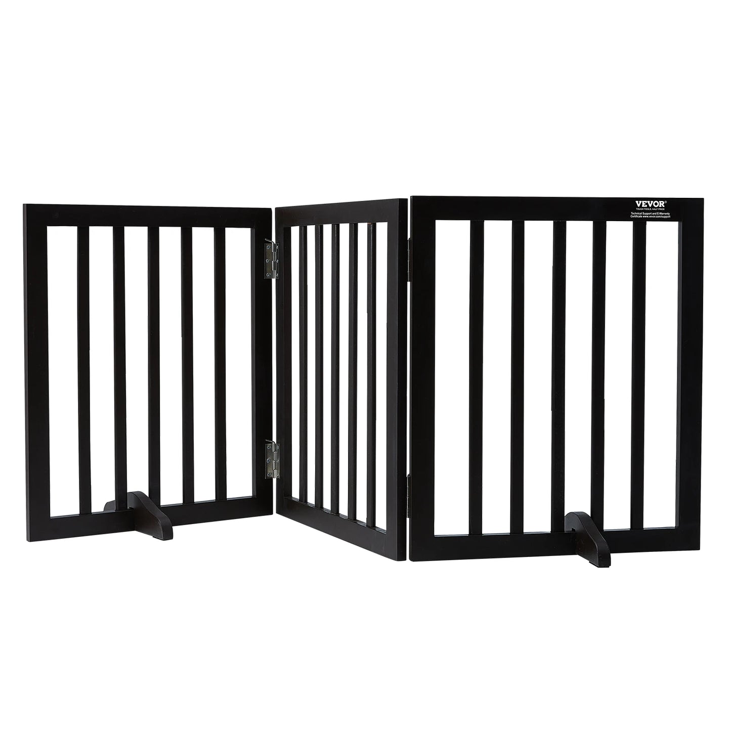 SucceBuy Freestanding 3-Panel Dog Gate For Narrow Passages