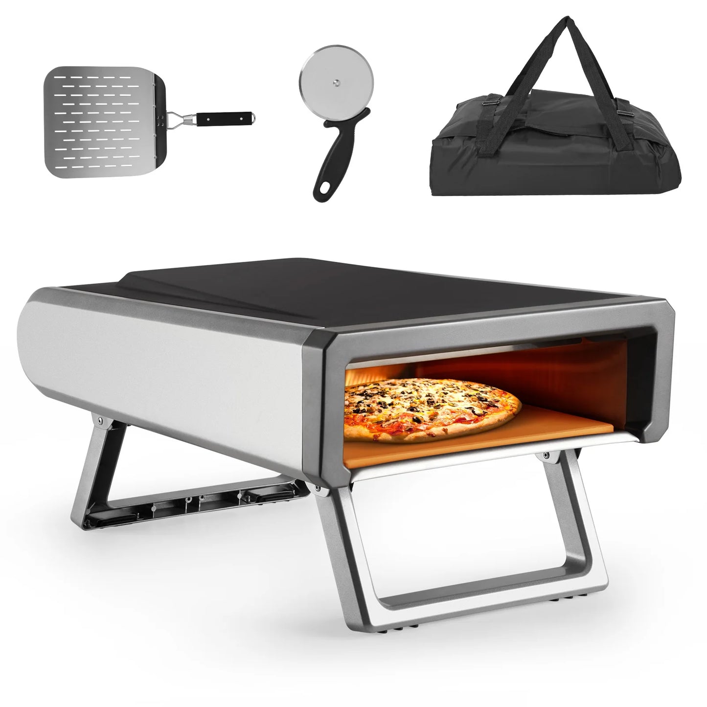Adoolla Gas Powered Outdoor Pizza Oven For Backyard Cooking