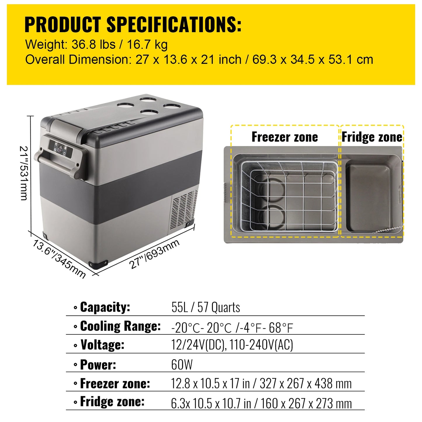 Porrable Car refrigerator