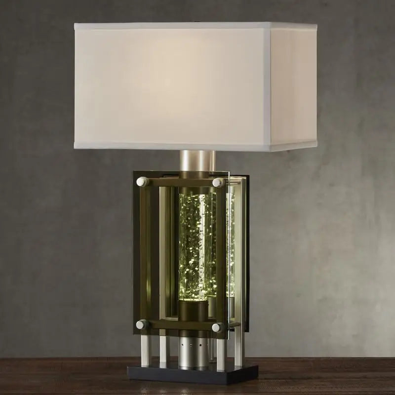 Water Dancing Light Table Lamp Nightstand Modern Finish