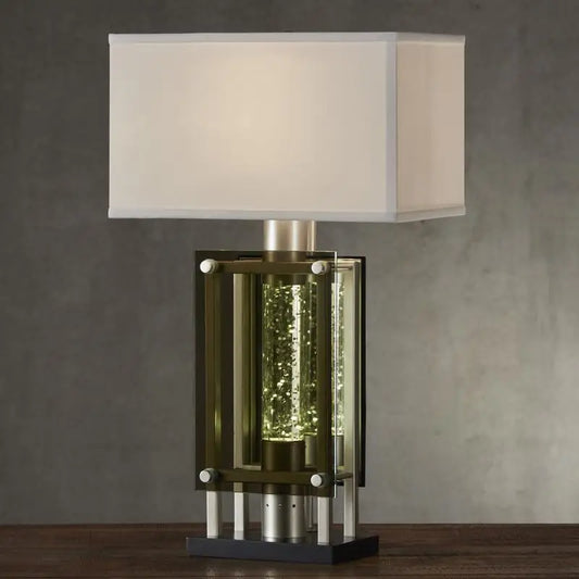 Water Dancing Light Table Lamp Nightstand Modern Finish