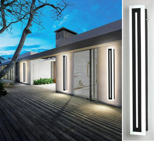 Outdoor LED Wall Sconce Fixture Long Strip Modern IP67