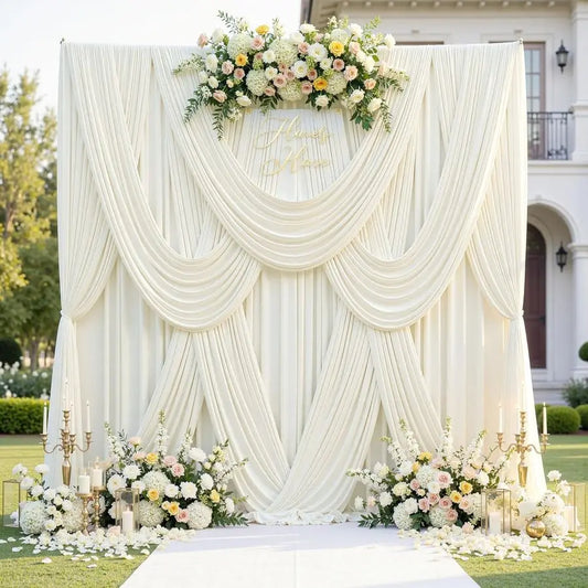 Wrinkle Free Backdrop Curtains For Parties And Weddings