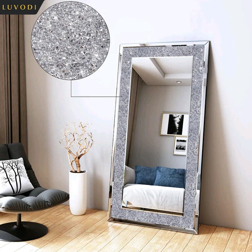 Frameless Diamond Rhinestone https://admin.shopify.com/store/cozy-nest-home-paws/products/9259025301737 Vanity Mirrors for Wall