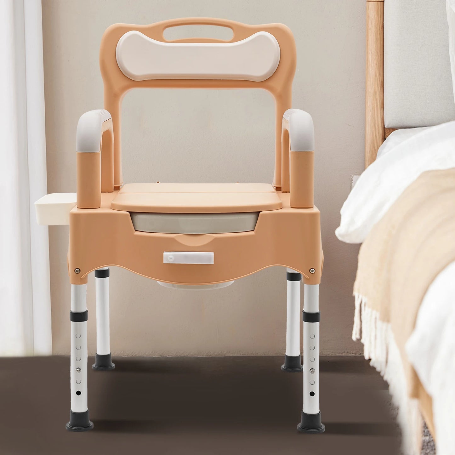 Portable Height Adjustable Toilet Chair For Home Use