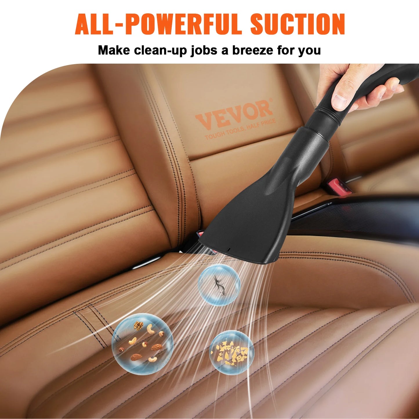 SucceBuy Wet Dry Vacuum Three In One Portable Shop Vacuum