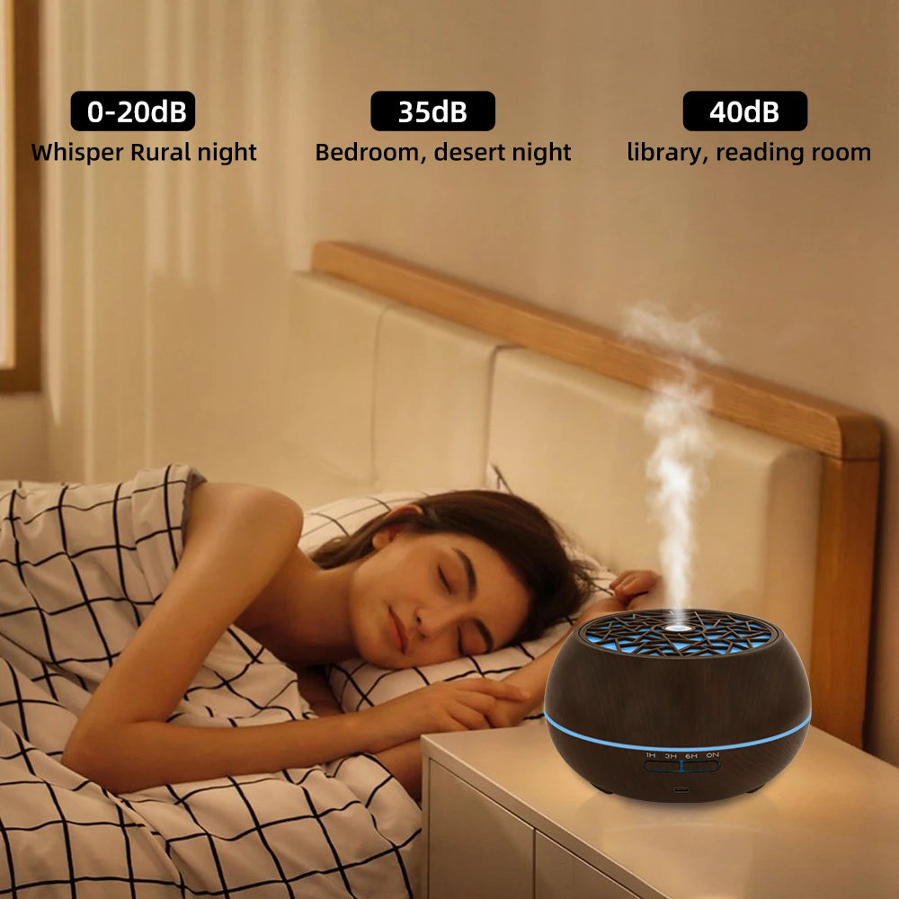 Essential Oil Diffuser With Remote, Timer And 6 Oils