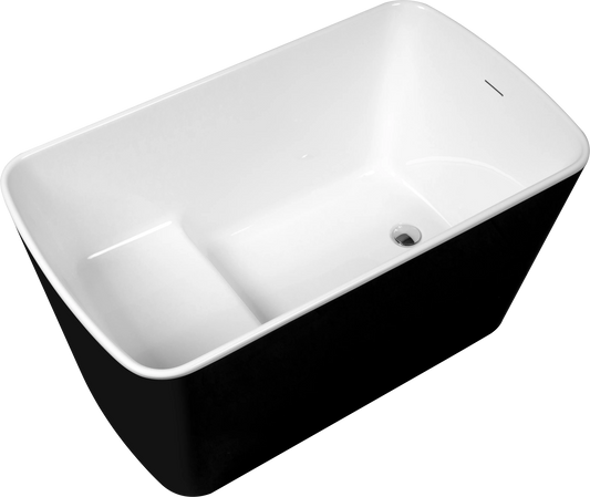 Acrylic Freestanding Soaking Bathtub Square Sit In Design