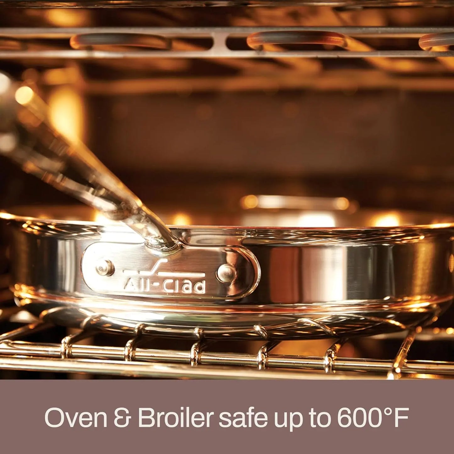Copper Core Layered Stainless Steel Sauce Pan Induction Safe 600F
