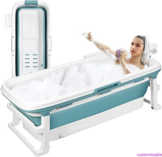 Collapsible Soaking Tub With Anti-Slip Seat And Heating