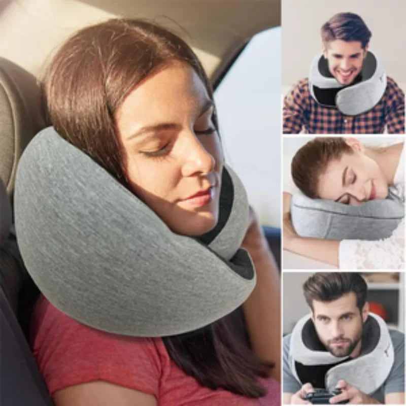 Travel Neck Pillow Memory Foam U-Shaped Headrest