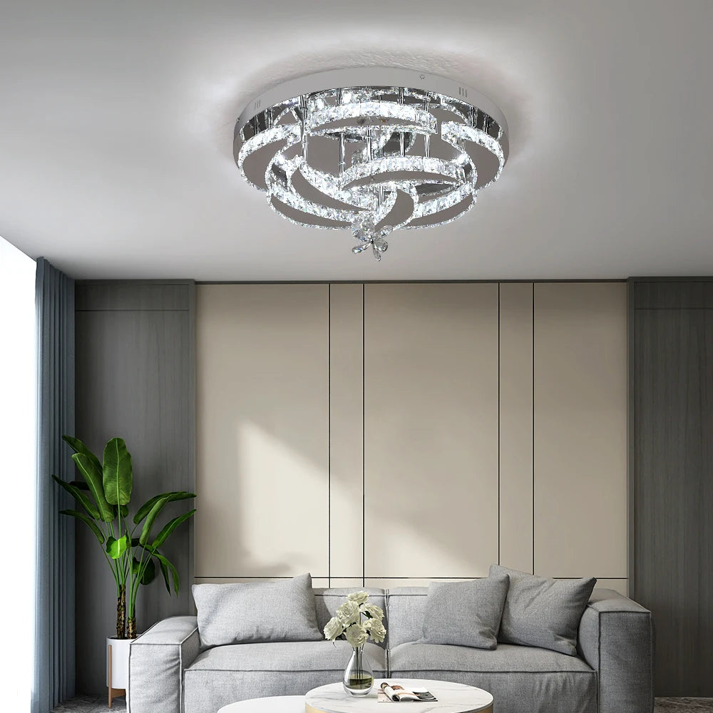 VETRULUS Luxury K9 Crystal Chandelier LED Pendant Light