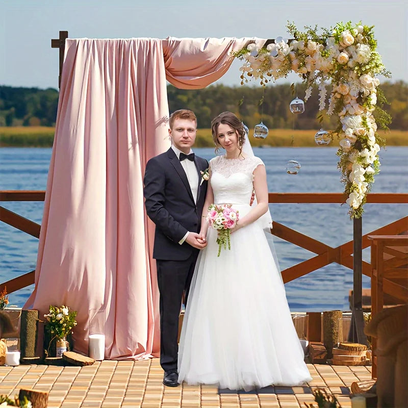 NONECN Wooden Wedding Arch Bracket Bohemian Decoration