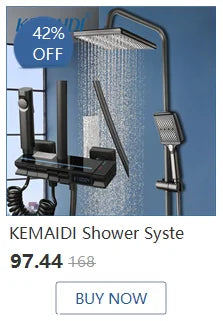 MEKKHALA Multifunctional Shower Panel Tower With Rainfall Massage Jets