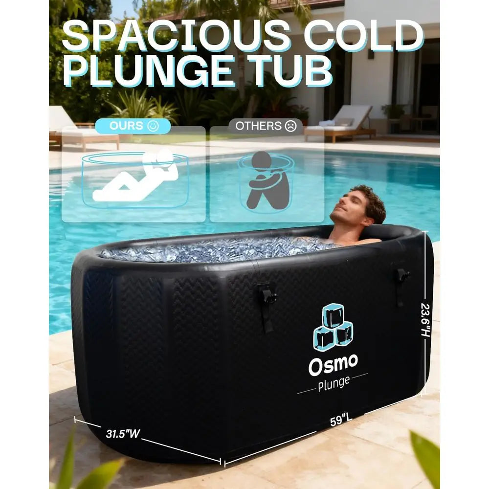 Ice Bath Tub For Athletes Cold Plunge Recovery Lid