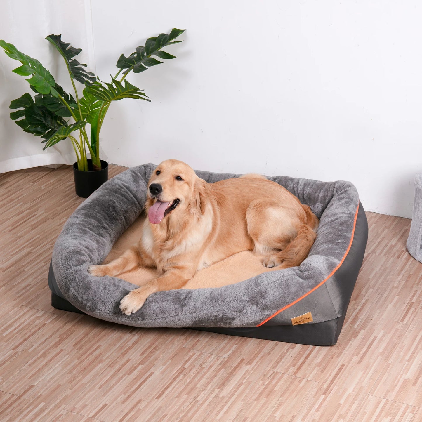 BINGOPAWCN Orthopedic Foam Dog Bed With Removable Washable Cover
