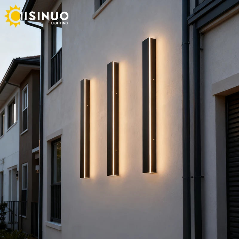 IISINUO Outdoor Porch Wall Light Triac Dimming IP67 Stainless Steel