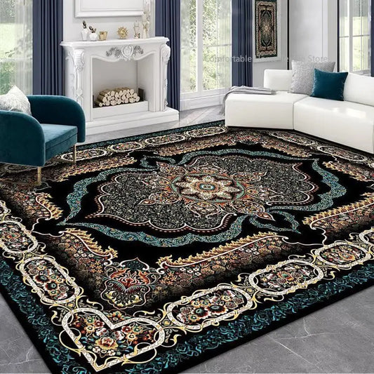 Persian Style Living Room Carpet Soft Non Slip Washable Rug