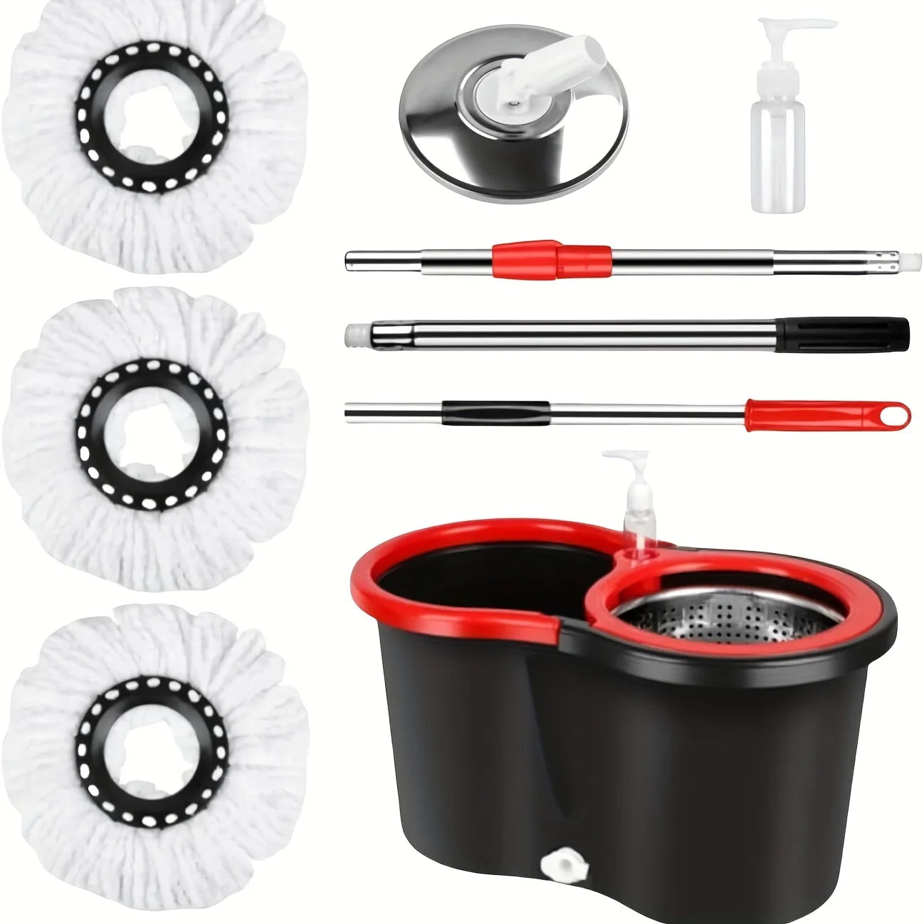 SHFY Heavy-Duty Spin Mop And Bucket System
