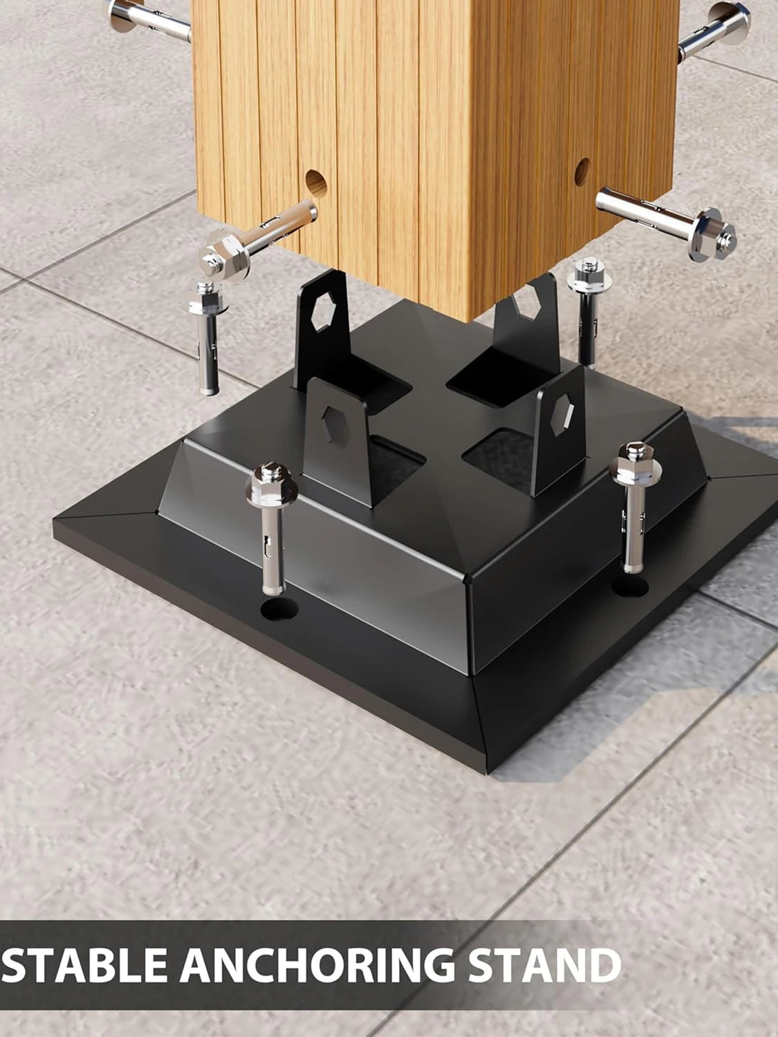 HiMISS Outdoor Pergola With Retractable Canopy And Faux Wood