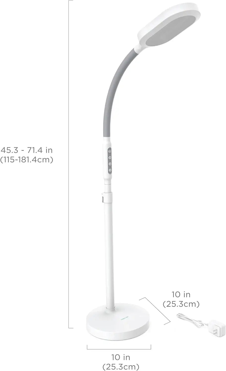 Verilux HappyLight Duo 2-In-1 Light Therapy Floor Lamp