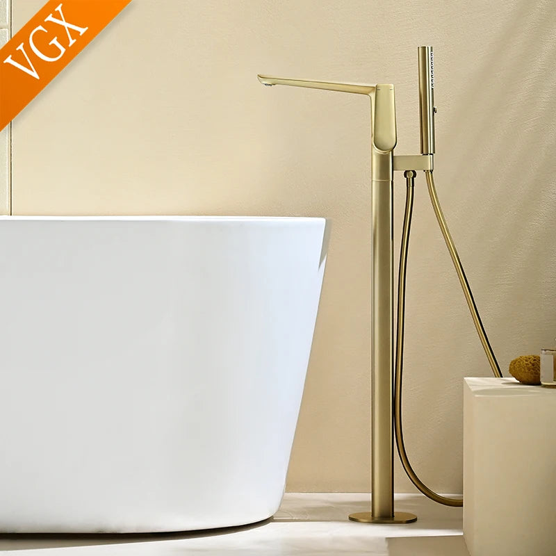 VGX Freestanding Bathtub Faucet With Hand Shower