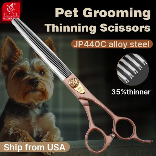 Fenice JP440C Thinning Scissors for Pets 35 Percent Thinning Rate
